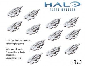 jeden z zestawów halo fleet battles